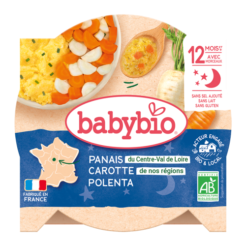 Zoete pastinaak & wortelpolenta met bieslook