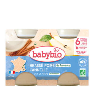 Brassé Pear and Cinnamon 
Cow milk