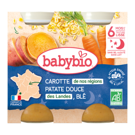 Carotte de nos régions Patate douce des Landes Blé