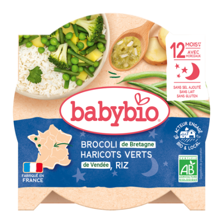Een lekkernij met broccoli, speciebonen & rijst met peterselie