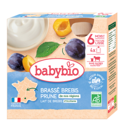 Brassé with ewe’s stirred milk Plum