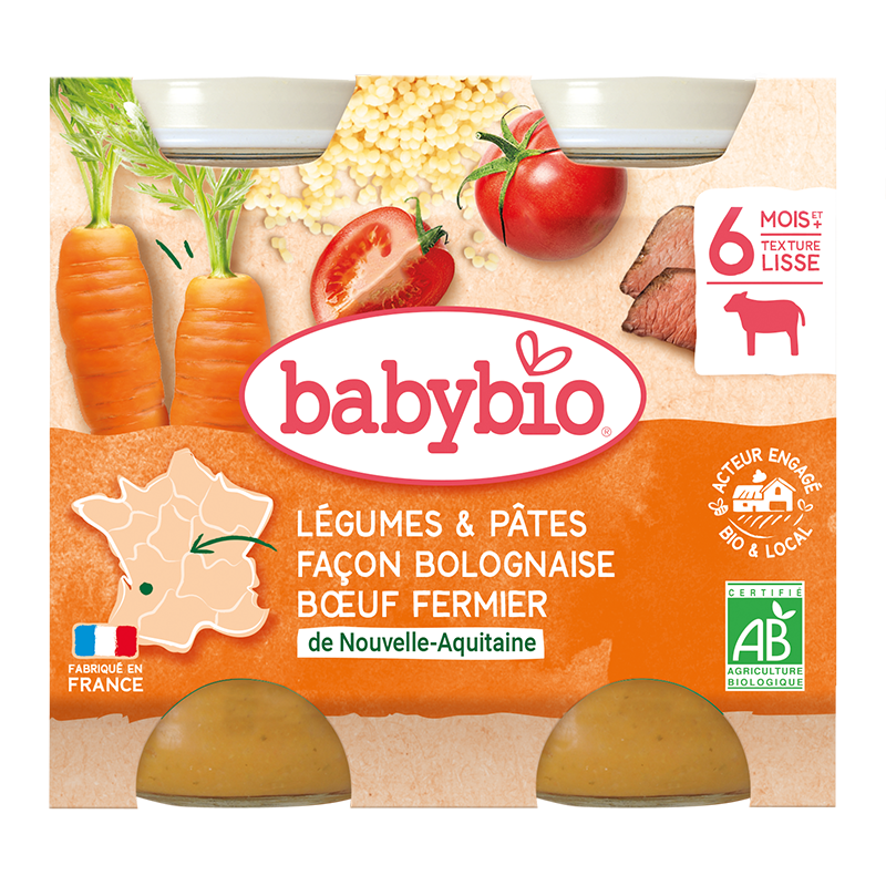 Groenten & Pasta bolognese met Rundvlees van de boerderij