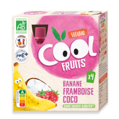 Cool Fruit Banana Raspberry Coconut