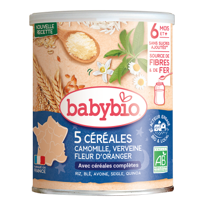Verbena, orange blossom and chamomile cereals