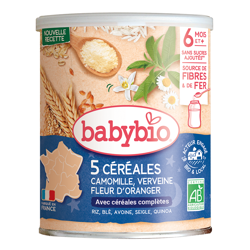 Verbena, orange blossom and chamomile cereals
