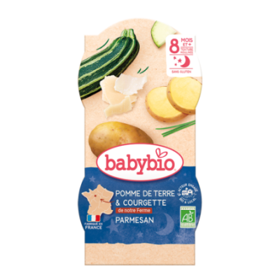 Geplette aardappelen uit het Centre-Val de Loire, courgette van onze boerderij & parmezaanse kaas