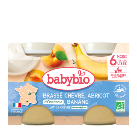Brassé Chèvre Abricot d'Occitanie Banane