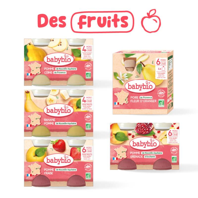 1 week organic fruit pack N°2 | Baby Pots & Gourds