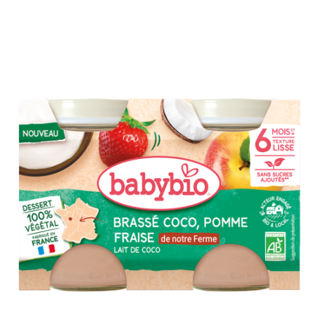 Brassé Coco Pomme Fraise de notre ferme