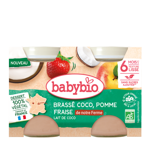 Brassé Coco Pomme Fraise de notre ferme
