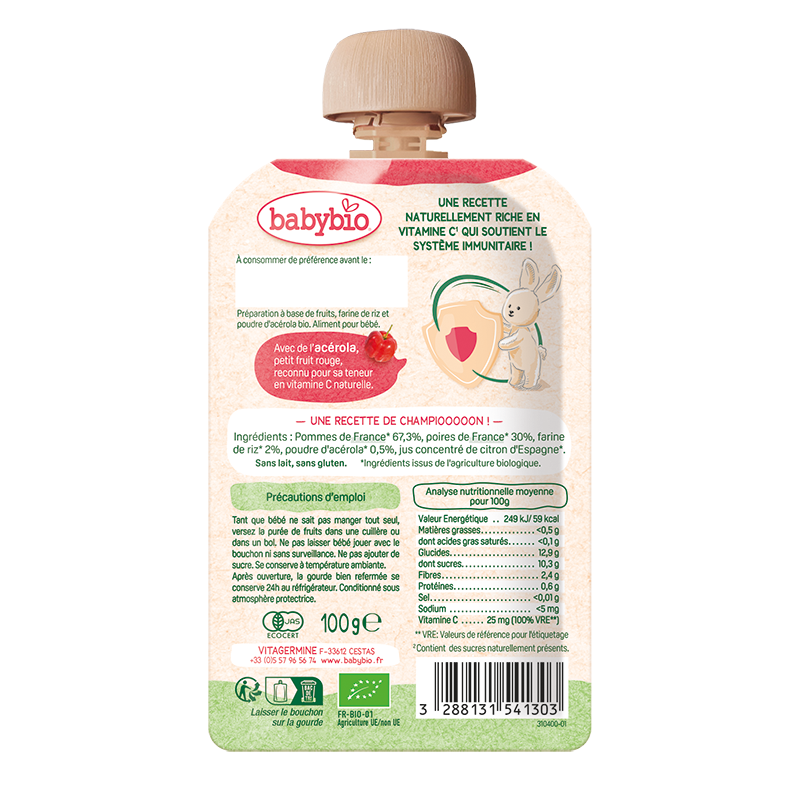 Apple Pear Rice Immunity Pouch