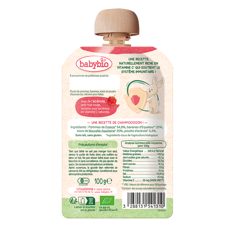 Apple Banana Kiwi Immunity Pouch