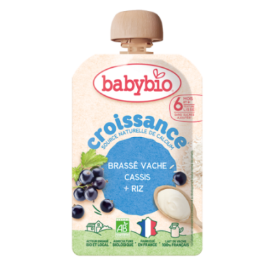 Brassé Cow's milk Blackcurrant Rice Growth Pouch