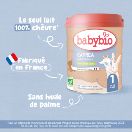 Caprea 1er age - Au lait de chèvre