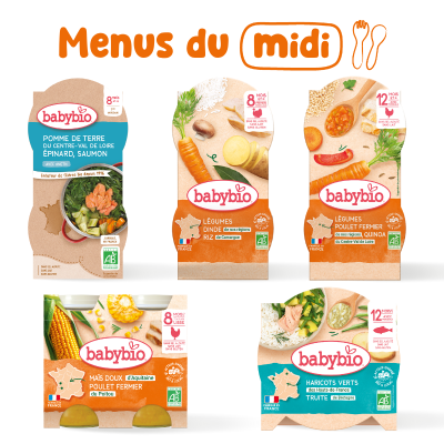1 week baby lunch pack N°2| From 8-12 months | Babybio