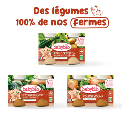 Pack of vegetables from our farms | From 4 months | Babybio
